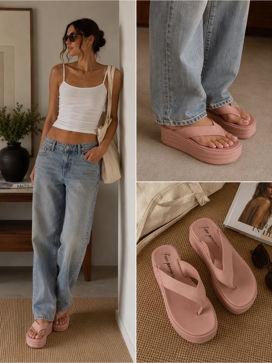 Free People Shoes - Haven Thong flatform sandal - Free People - Orchid Pink